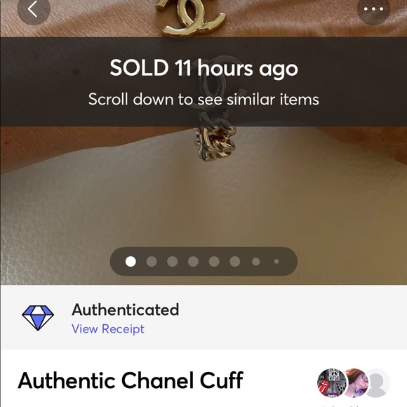 ❌SOLD❌Authentic Chanel Gold Cuff - Picture 12 of 12